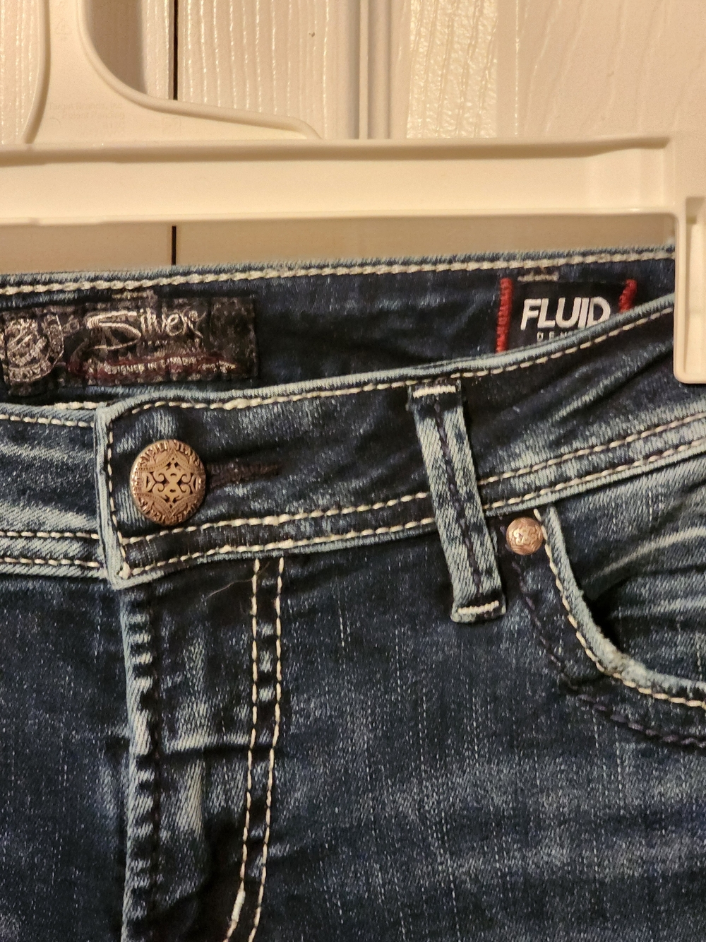 Silver Jeans Women's Dark Blue Skinny Jeans with Fading 30x31 - Picture 9 of 14